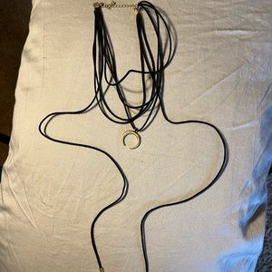 Trendy Layered Moon Necklace